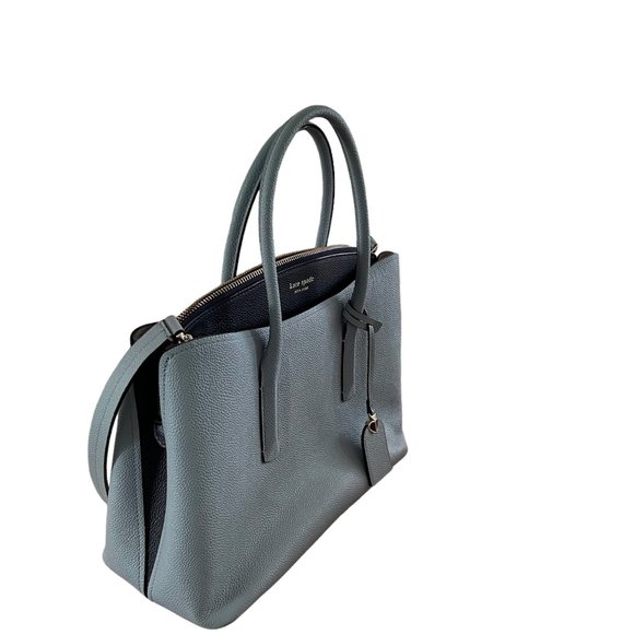 Kate Spade New York Margaux Medium Satchel / Blue Leather - Picture 2 of 12